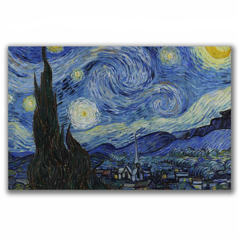 Pictura Decorativa Wallxpert 978VNC1174 Noapte Instelata De Vincent 