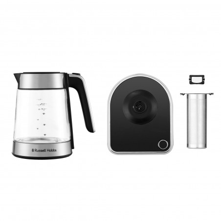 Cana electricа Russell Hobbs Attentiv 26200-70, 3000W, 1,7 l, Infuzor, Control temperatura, Timer, Inox/Negru