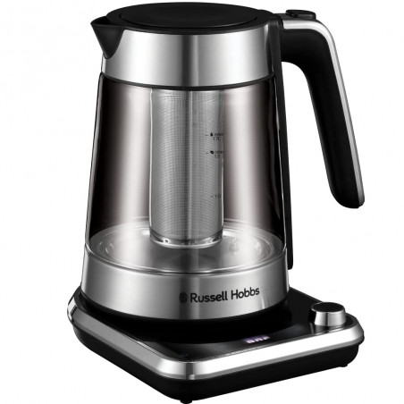 Cana electricа Russell Hobbs Attentiv 26200-70, 3000W, 1,7 l, Infuzor, Control temperatura, Timer, Inox/Negru
