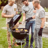 Gratar pe carbuni Weber Master Touch WB 14701004, 57 cm, Otel inoxidabil, Reglare flux de aer, 2 roti gumate, Termometru incorporat, Negru