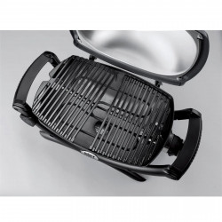 Gratar electric Weber Q1400 WB 52020079, 2200 W, 43x32 cm, Carcasa aluminiu turnat, Tava grasimi, Gri