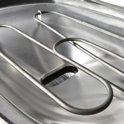 Gratar electric Weber Q1400 WB 52020079, 2200 W, 43x32 cm, Carcasa aluminiu turnat, Tava grasimi, Gri