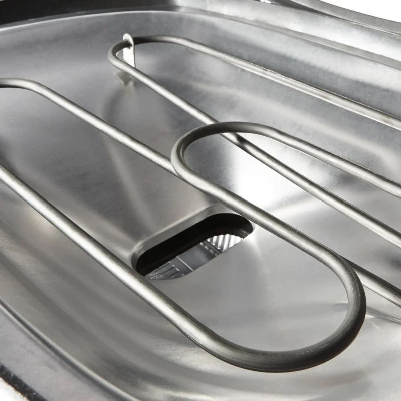 Gratar electric Weber Q1400 WB 52020079, 2200 W, 43x32 cm, Carcasa aluminiu turnat, Tava grasimi, Gri
