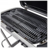 Gratar pe gaz Weber Traveler WB 9010075, 3.5 kW, 63.5x34.3 cm, Grill emailat, Arzator otel inoxidabil, 2 roti, Negru/Argintiu