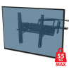 Suport TV de perete Esperanza ERW004, 26-70 inch, Max 55 kg, Vesa 400x400, Negru