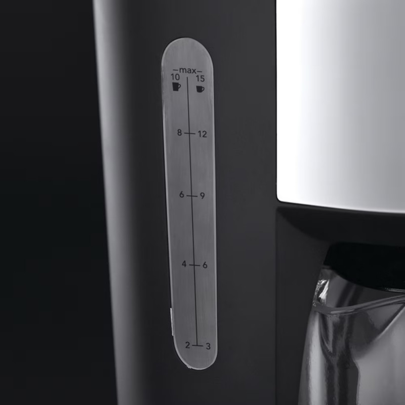 Cafetiera Buckingham Russell Hobbs 20680-56, 1000 W, 10 cesti, 1,25 l, Timer 24 h, Sistem anti-picurare, Negru/Argintiu