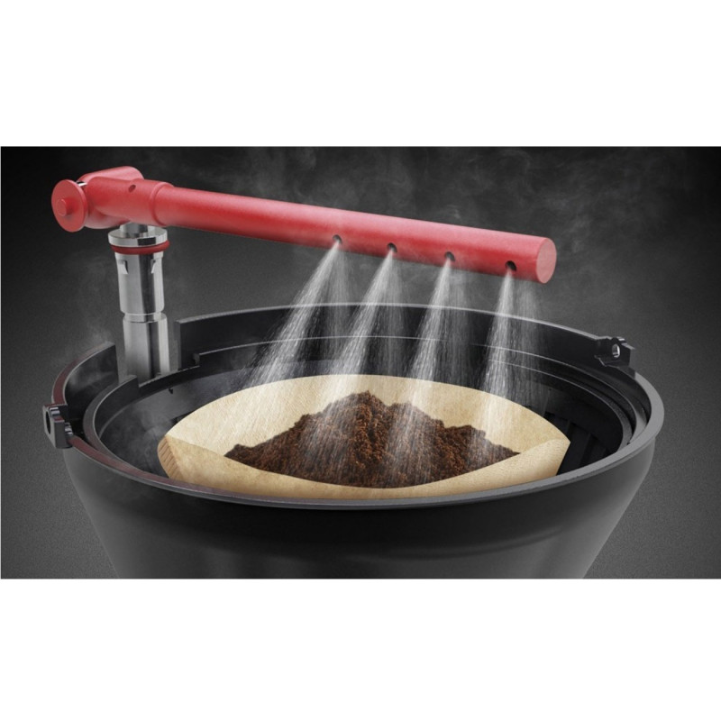 Cafetiera Buckingham Russell Hobbs 20680-56, 1000 W, 10 cesti, 1,25 l, Timer 24 h, Sistem anti-picurare, Negru/Argintiu