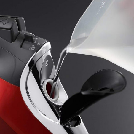 Russell Hobbs One Temperature Iron 25090-56, 2600 W, Placă ceramică, O temperatură optimă, Autocurățare, 0.35 l, Roșu/negru