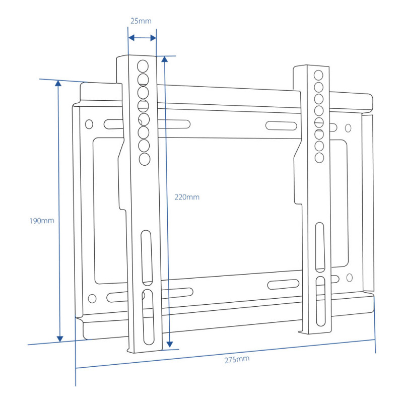 Suport TV de perete Esperanza ERW005,14-50 inch, Max 25 kg, Vesa 200x200, Negru