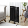 Calorifer electric cu ulei Zilan ZLN8416, 2000 W, 9 elementi, 3 trepte, Telecomanda, Termostat, Negru