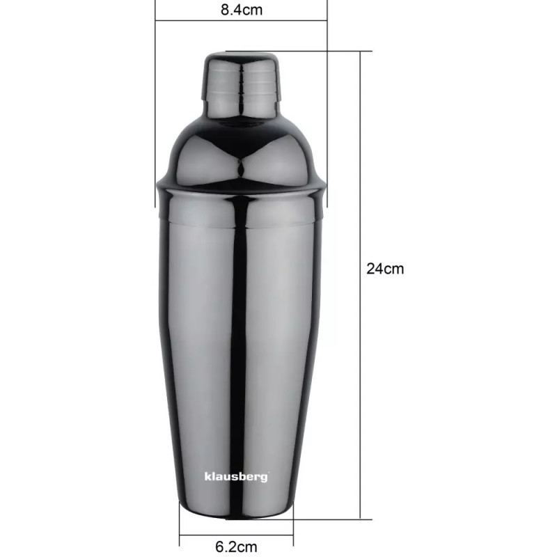 Shaker cocktail Klausberg KB 7648, 750 ml, Grafit/Gri