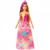 Papusa Barbie Dreamtopia, 29 cm, corset stralucitor si fusta colorata, Multicolor