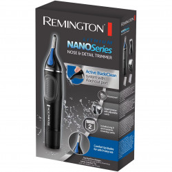 Trimmer fata si nas Remington NE3870 NANOSeries Lithium, 2 atasamente, Varf rotunjit, Impermeabil, Negru/Albastru