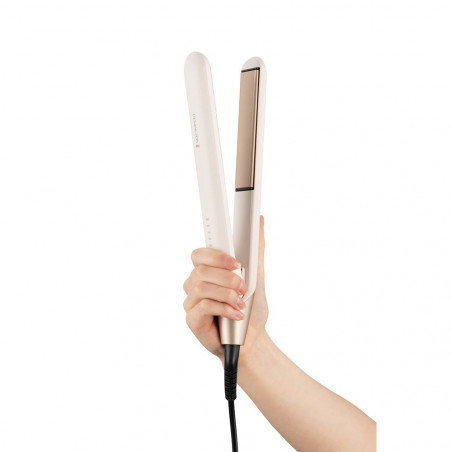 Placa pentru indreptat parul Remington S4740 Shea Soft, Acoperire ceramica, Turbo Boost functie, LED display, Roz