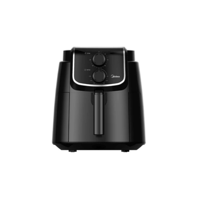 Friteuza cu aer cald AirFryer Midea MF-TN35D2, 1500W, 3.5 L, Tehnologie DUALCYCLONE Rapid Air, Timer, Negru