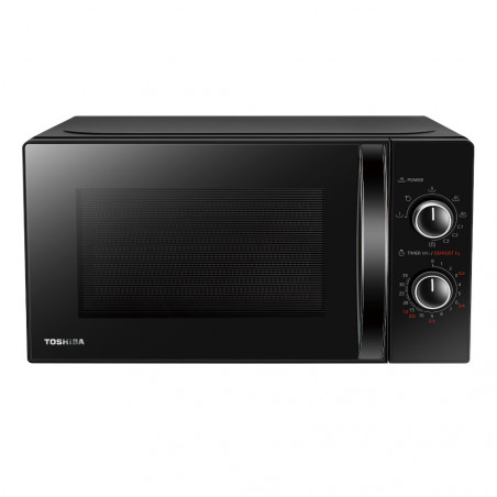 Cuptor cu microunde Toshiba MW-MM20PBK, 800W, 20L, Dezghetare, Timer, Negru