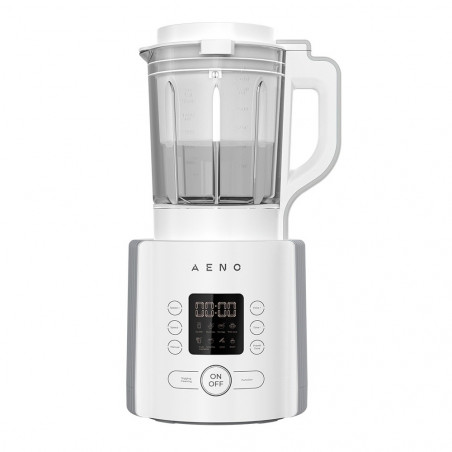 Blender AENO ATB0001, 800W, 1.75L, 9 viteze, Zdrobire gheata, Cana sticla, 8 programe, Alb