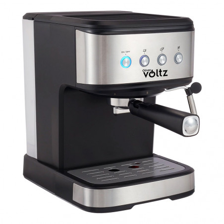 Espressor de cafea Оliver Voltz OV51171F, 1.2 L, 20 bar, 1100W, Disc crema, Negru/Inox