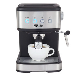 Espressor de cafea Оliver Voltz OV51171F, 1.2 L, 20 bar, 1100W, Disc crema, Negru/Inox