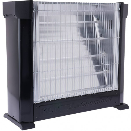 Radiator cu quartz KUMTEL HEATER KS-2760, 2200W, Protectie rasturnare, 4 tuburi, Termostat, Negru