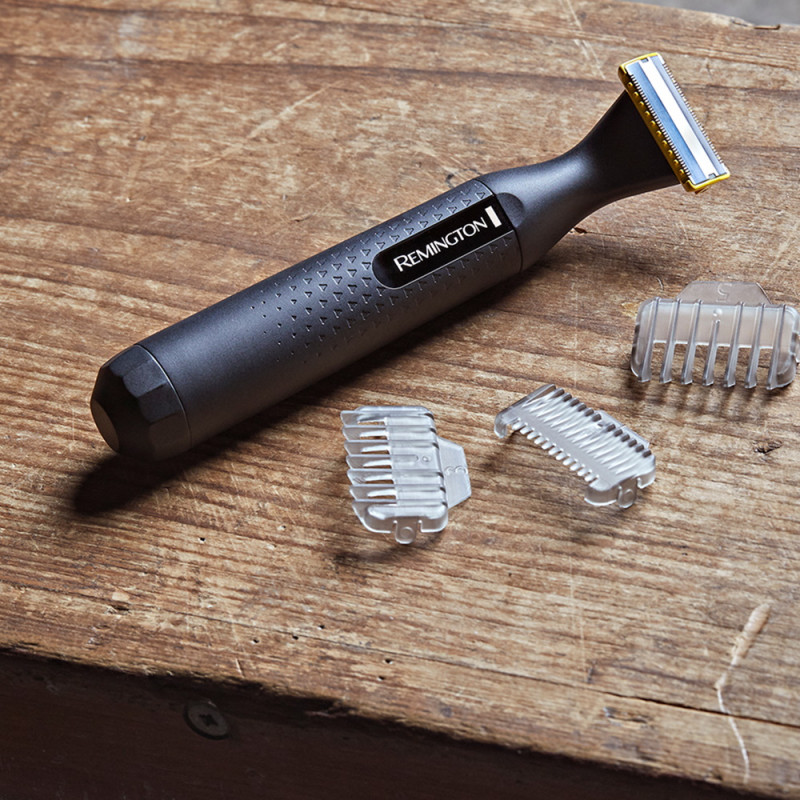 Trimmer Remington HG1000 Omniblade, Auto-ascutire, Acoperire otel, Rezistent la apa, Negru