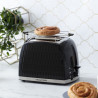 Prajitor de paine Russell Hobbs 26061-56, 850w, 2 felii, Ridicare inalta, Orificiil late, Dezghetare, Negru