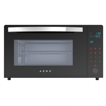 Cuptor electric AENO AEO0001, 1600W, 30 L, 8 programe, Convectie, Тоuch screen, LED display, Iluminare, Negru