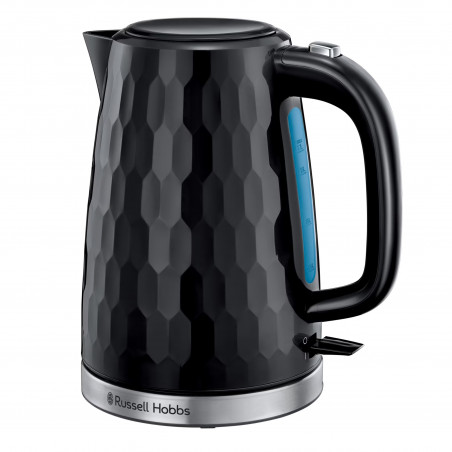 Cana electrica Russell Hobbs Honeycomb 26051-70, 2400 W, 1.7 L, Fierbere rapida, Negru