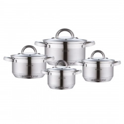 Set oale Bohmann BH 0716, 8 piese, 5 straturi baza, Inductie, Inox