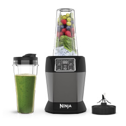 Blender Ninja BN495EU, 1000W, 700 ml, Auto-iQ tehnologie, Fara  BPA, Gri/Negru