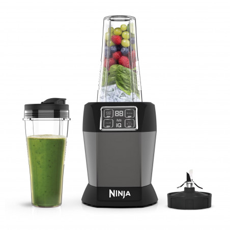 Blender Ninja BN495EU, 1000W, 700 ml, Auto-iQ tehnologie, Fara  BPA, Gri/Negru