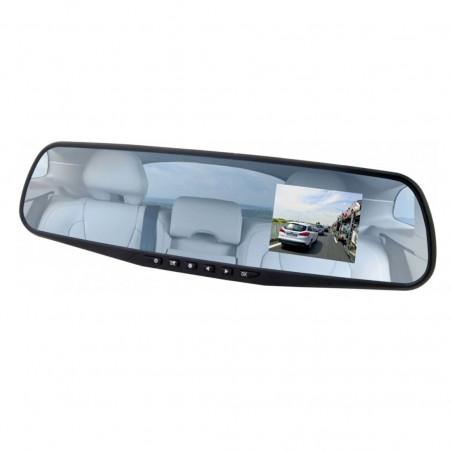 Camera auto oglinda Esperanza XDR103 Extreme, Microfon, Difuzor incorporat, Senzor de miscare, Negru