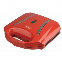 Sandwich maker Rosberg R51442L, 750W, Grill placi antiaderente, Rosu