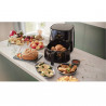 Friteuza cu aer cald Philips HD9280/70, 6.2L, 2000W, LED, 7 programe, Cu 90% mai putina grasime, Rapid Air, Negru