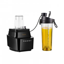 Blender Beper BP.620, 1000W, 1L, BPA Free, Capac izolator fonic, Soft Touch, 2 viteze+Pulse, Negru