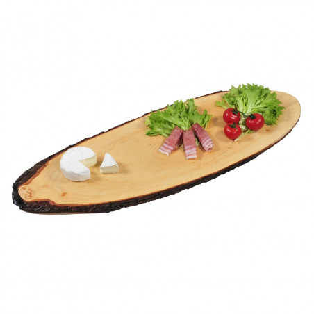 Tocator pentru servire Kesper 61202, Oval, Lemn de arin, 50-59x20 cm, Maro