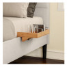 Raft pentru pat Kesper 77630, 33,7x24x9,5 cm, Design practic, Mecanism de prindere, Bambus, Maro