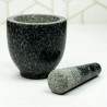 Mojar cu pistil din granit Kinghoff KH 1680, 12x12 cm, Gri