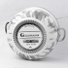 Oala Goldmann GM 8017-24W, 6.2 L, 24x15 cm, Email, Acoperire antiaderenta, Inductie, Alb/Marmură