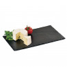 Platou pentru servire Kesper 38100, 30x20cm, Ardezie, Picioare anti-alunecare, Negru