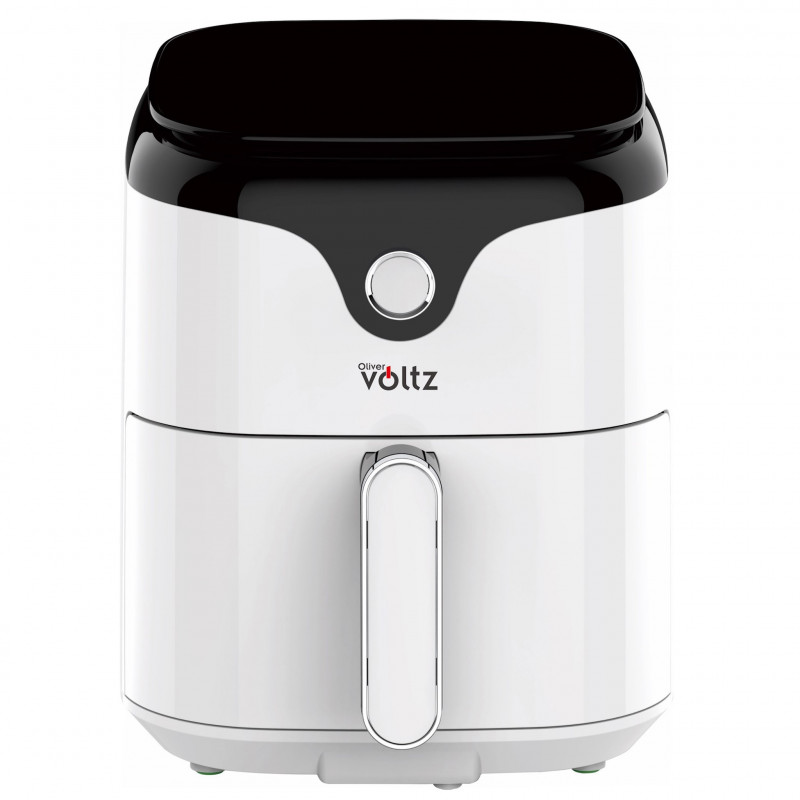 Friteuza cu aer cald AirFryer Oliver Voltz OV51980VD, 1400W, 3.5 L, Digitala, 10 programe, Timer, 80-200°C, Alb