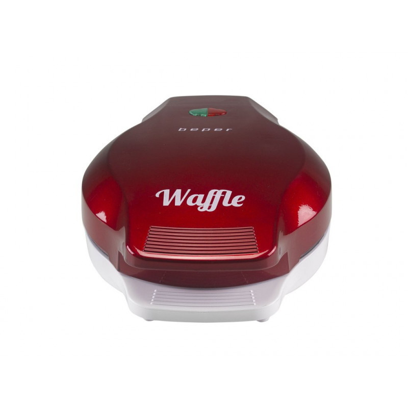 Aparat de facut vaffe / grofe Beper BT.603Y, 1000W, Acoperire antiaderenta, Indicatoare luminoase, Rosu