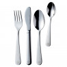 Set de tacаmuri pentru copii Royal van Kempen & Begeer CC004846-001, 4 buc, Design rotunjit, Inox