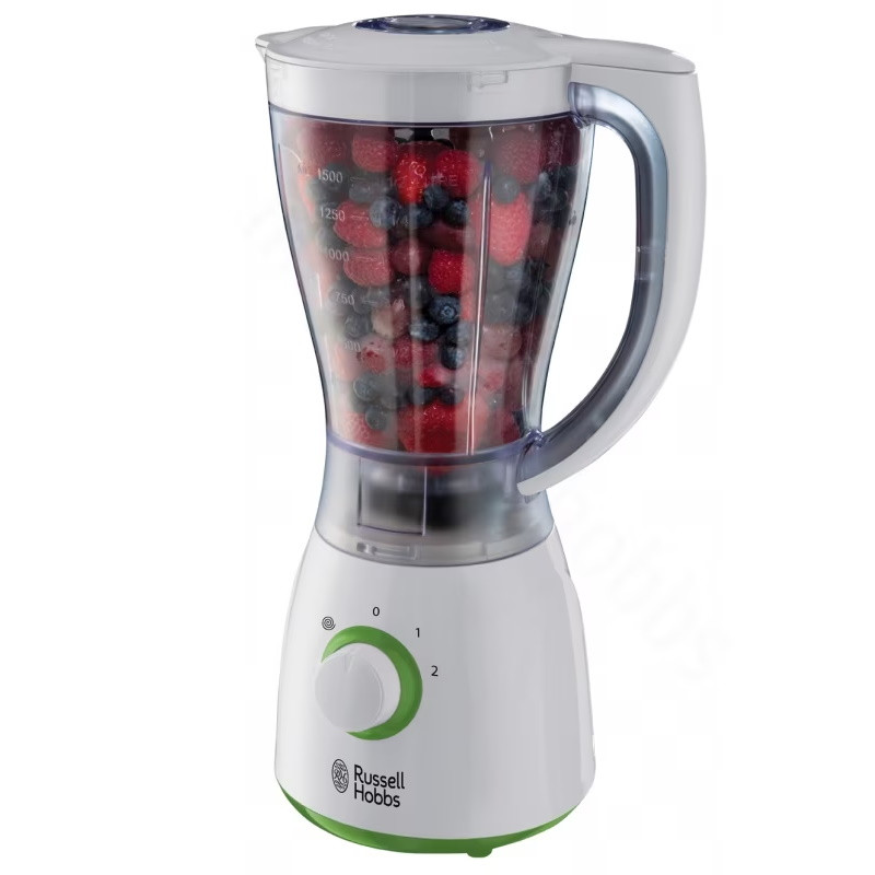 Blender Russell Hobbs 22250-56, 600W, 1.5L, Functie Puls, 2 viteze, Otel inoxidabil, Alb