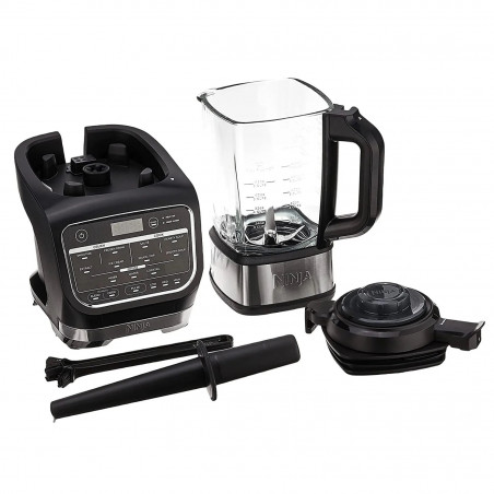 Blender Ninja HB150EU, 1000W, 1,7 l, 10 programe, Auto-iQ, 2in1, Sticla termorezistenta, Negru