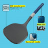 Spatula pentru clatite Tasty 678067, Maner moale, 34 cm, Plastic, Albastru