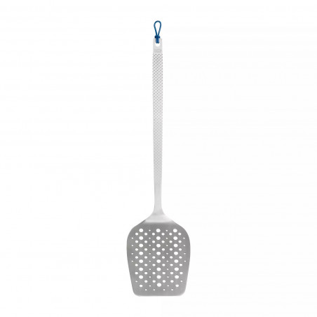 Spatula cu gauri Tasty 678160, Margine frontala inclinata, 33 cm, Otel inoxidabil, Argintiu