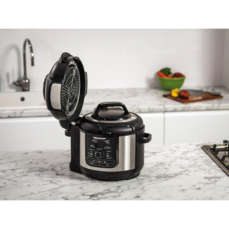 Multicooker Ninja OP500EU, 1460 W, 7,5 L, TenderCrisp, 9 in 1, fara BPA, Acoperire ceramica antiaderenta, Negru