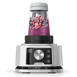 Blender Ninja Foodi Power Nutri CB350EU, 1200W, 2.1L, 3in1, 6 programe, Smart Torque, Auto-iQ, Negru/inox