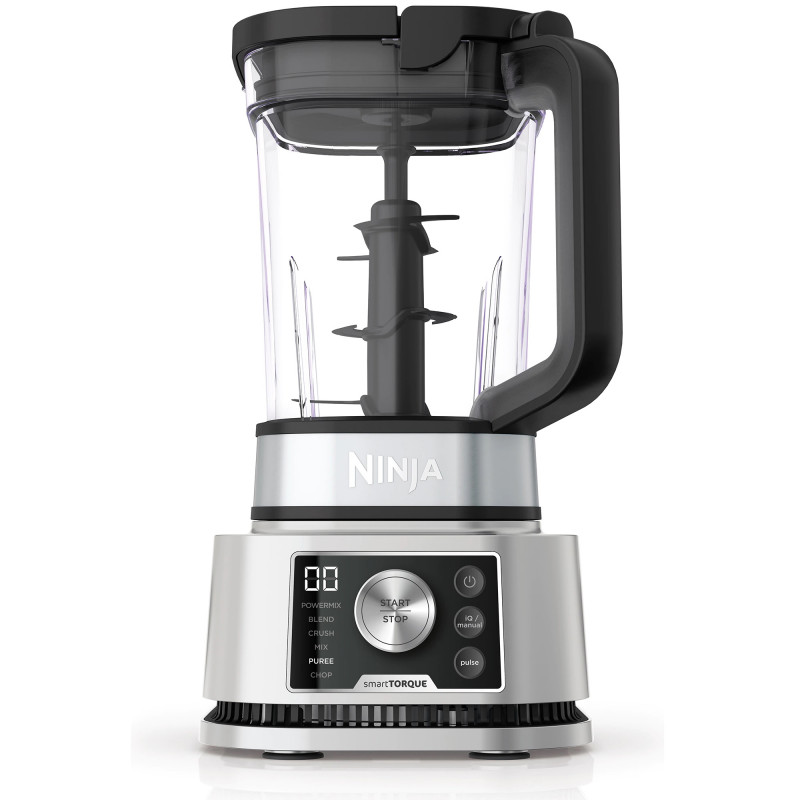 Blender Ninja Foodi Power Nutri CB350EU, 1200W, 2.1L, 3in1, 6 programe, Smart Torque, Auto-iQ, Negru/inox